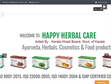 Tablet Screenshot of happyherbalcare.com